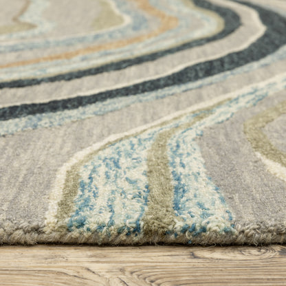 Oriental Weavers Kipton  Grey Blue Modern & Contemporary