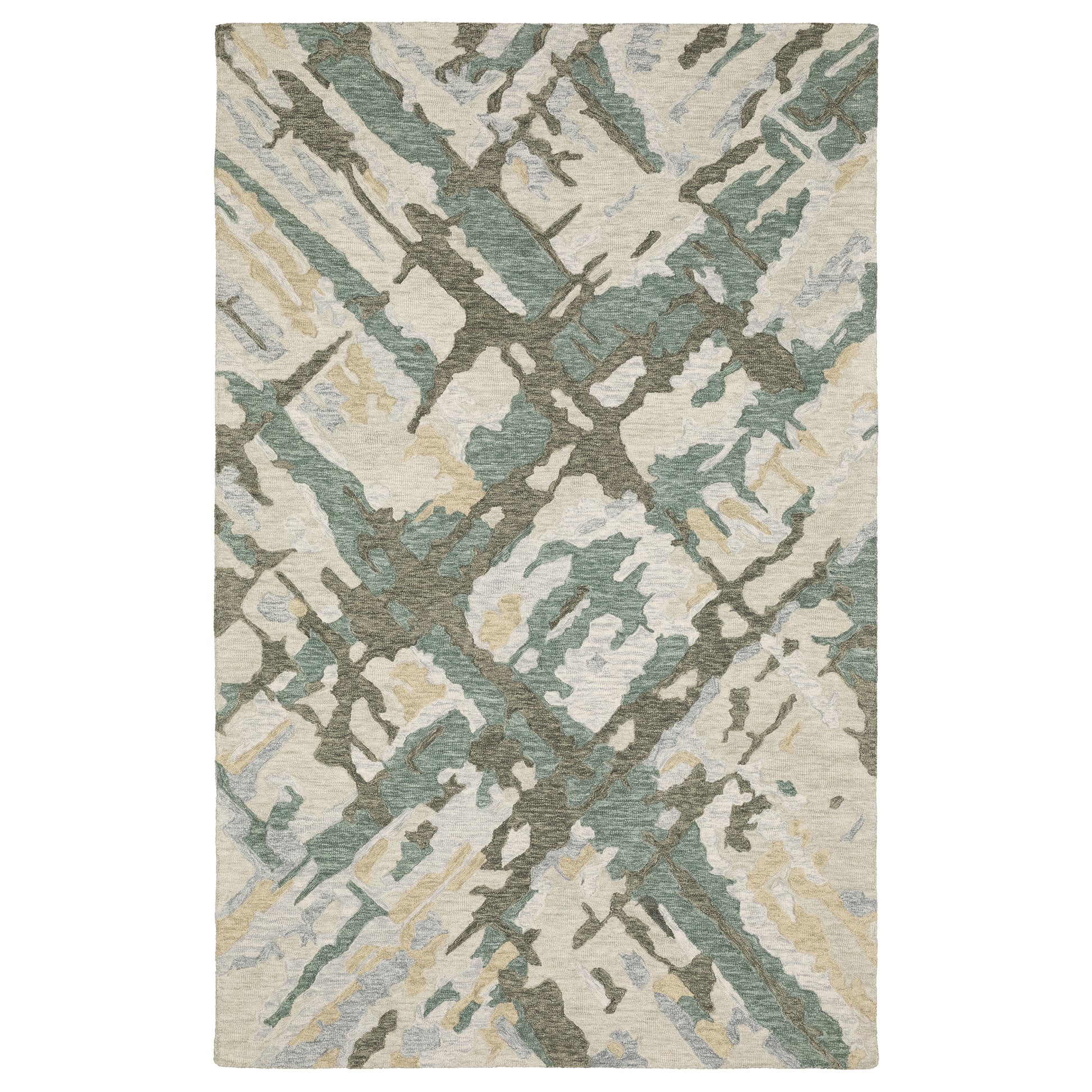 Oriental Weavers Kipton  Grey Teal Modern & Contemporary
