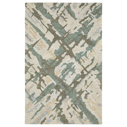 Oriental Weavers Kipton  Grey Teal Modern & Contemporary