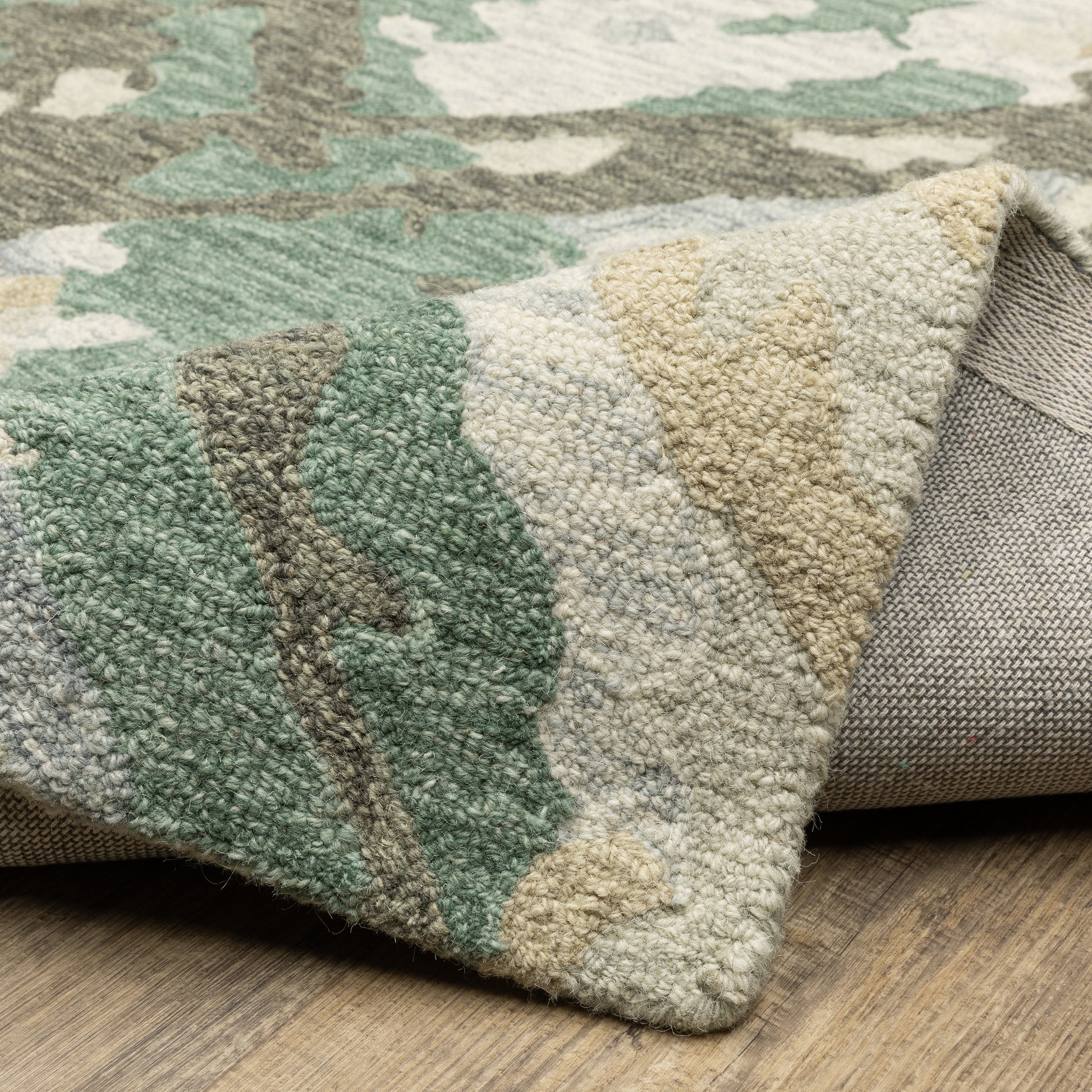 Oriental Weavers Kipton  Grey Teal Modern & Contemporary