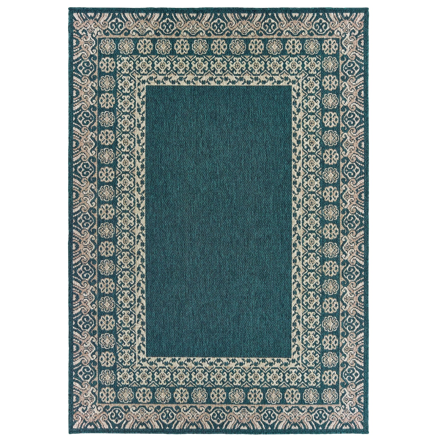 Oriental Weavers Latitude  Teal Grey Casual
