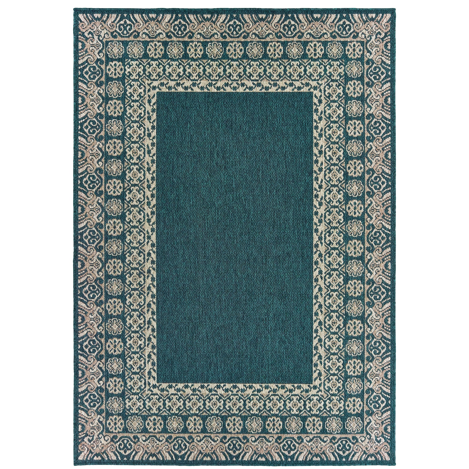 Oriental Weavers Latitude  Teal Grey Casual