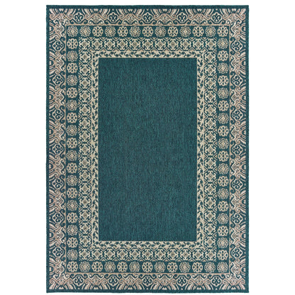 Oriental Weavers Latitude  Teal Grey Casual