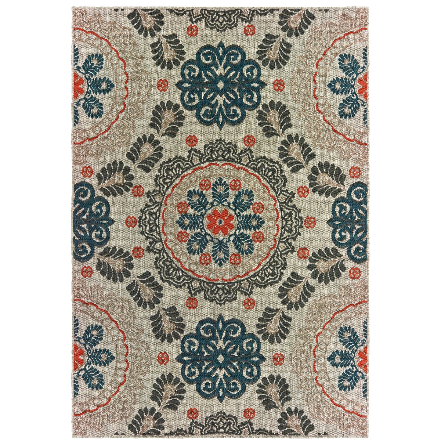 Oriental Weavers Latitude  Grey Teal Global