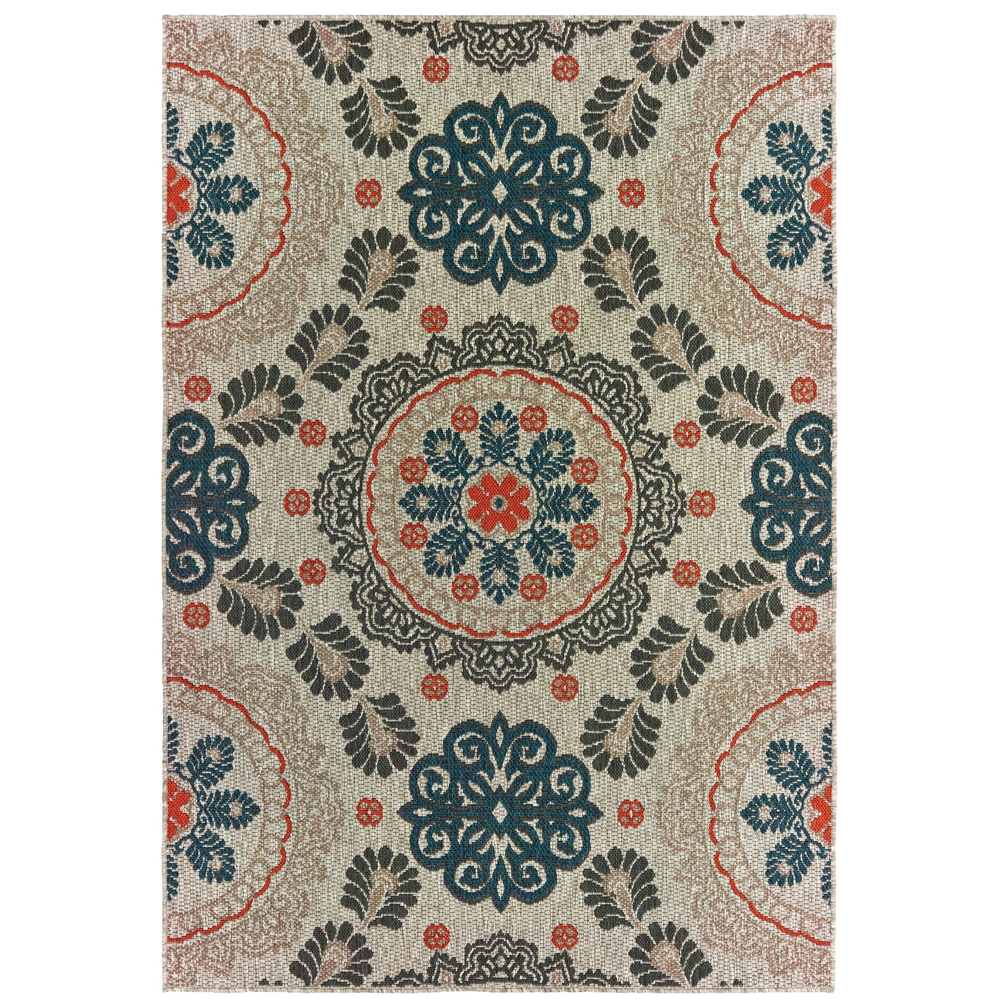 Oriental Weavers Latitude  Grey Teal Global