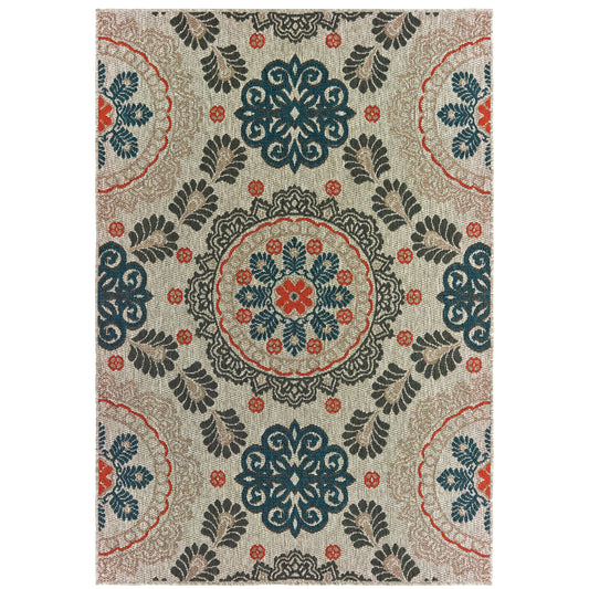 Oriental Weavers Latitude  Grey Teal Global