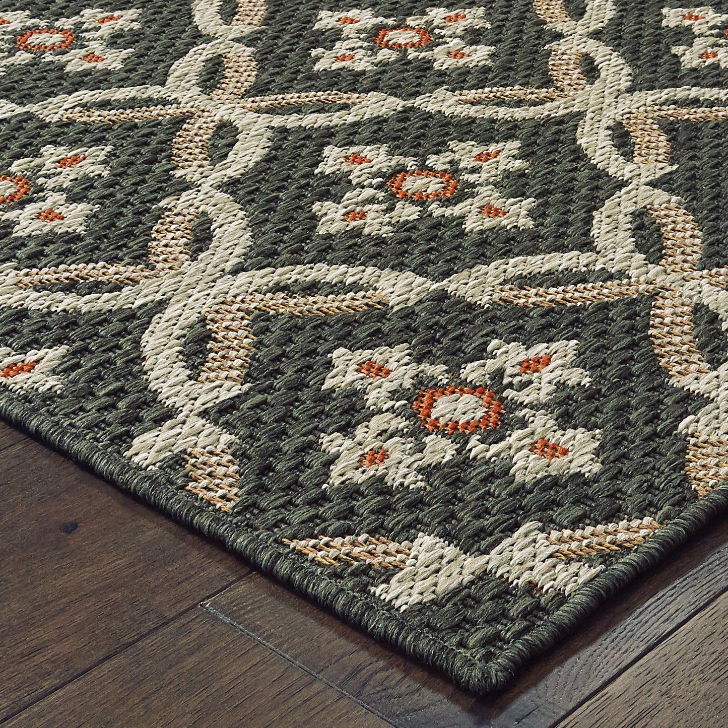 Oriental Weavers Latitude  Grey Orange Casual