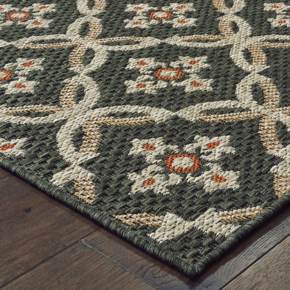 Oriental Weavers Latitude  Grey Orange Casual