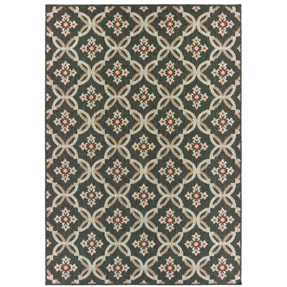 Oriental Weavers Latitude  Grey Orange Casual