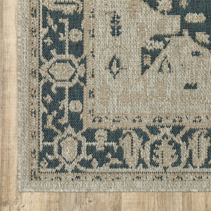 Oriental Weavers Latitude  Grey Green Traditional