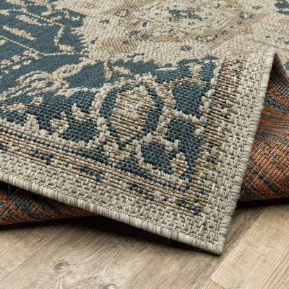 Oriental Weavers Latitude  Grey Green Traditional