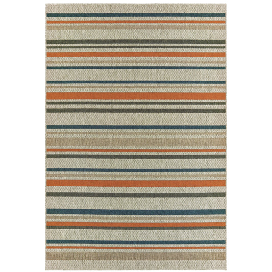 Oriental Weavers Latitude  Grey Teal Transitional