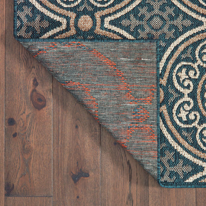 Oriental Weavers Latitude  Teal Grey Casual