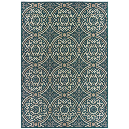 Oriental Weavers Latitude  Teal Grey Casual