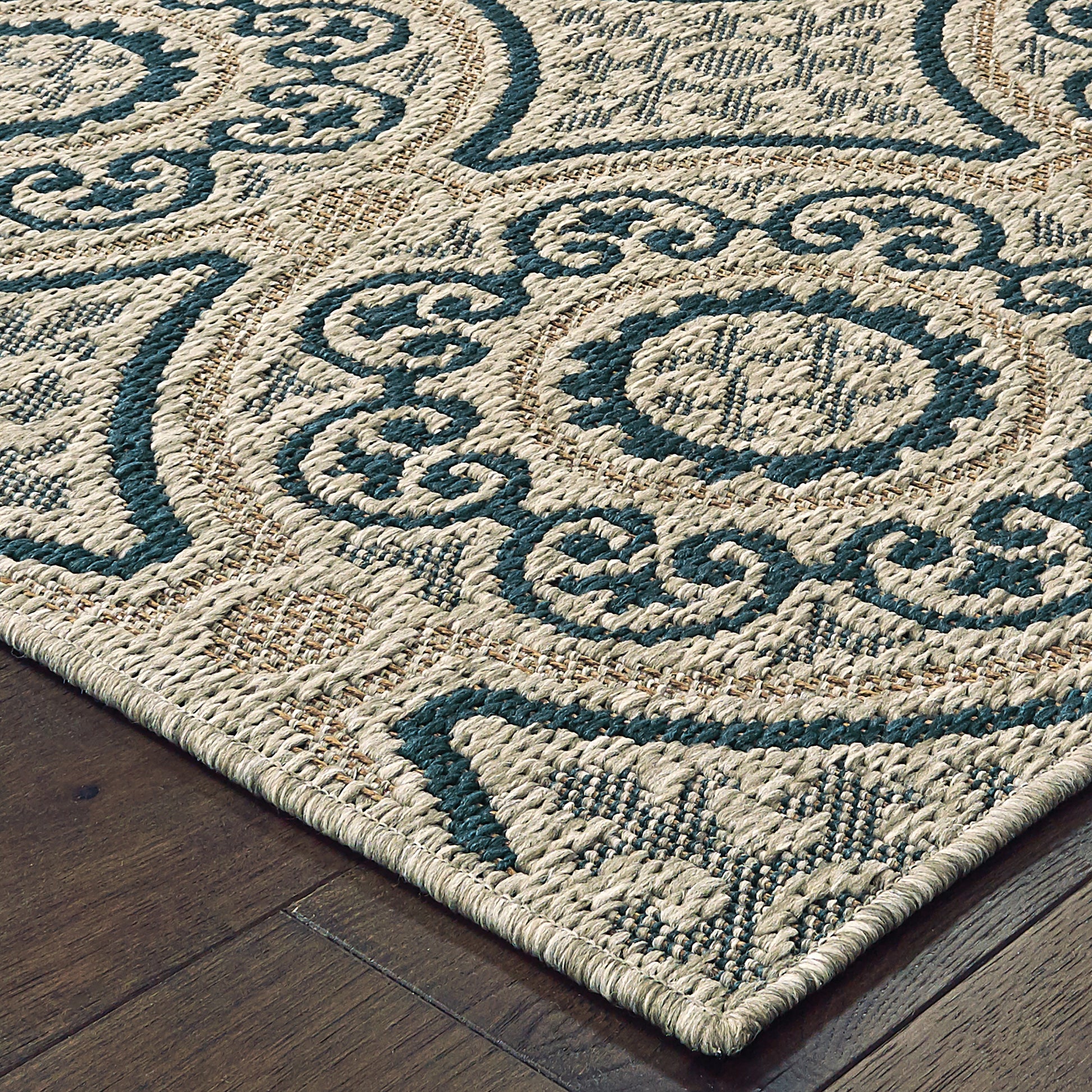 Oriental Weavers Latitude  Grey Teal Casual