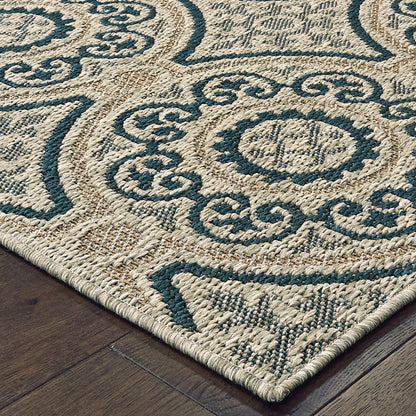 Oriental Weavers Latitude  Grey Teal Casual