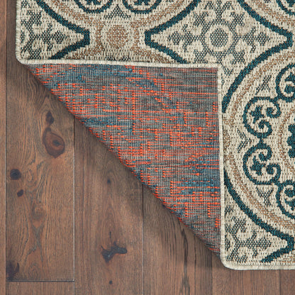 Oriental Weavers Latitude  Grey Teal Casual