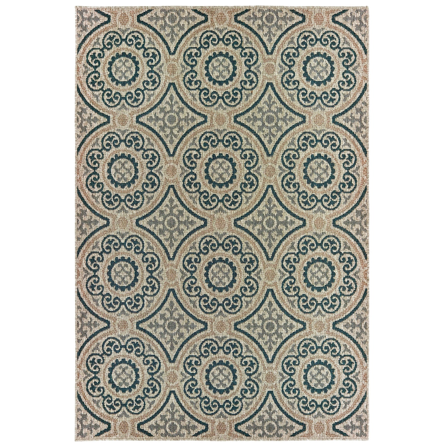 Oriental Weavers Latitude  Grey Teal Casual