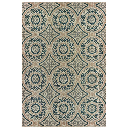 Oriental Weavers Latitude  Grey Teal Casual