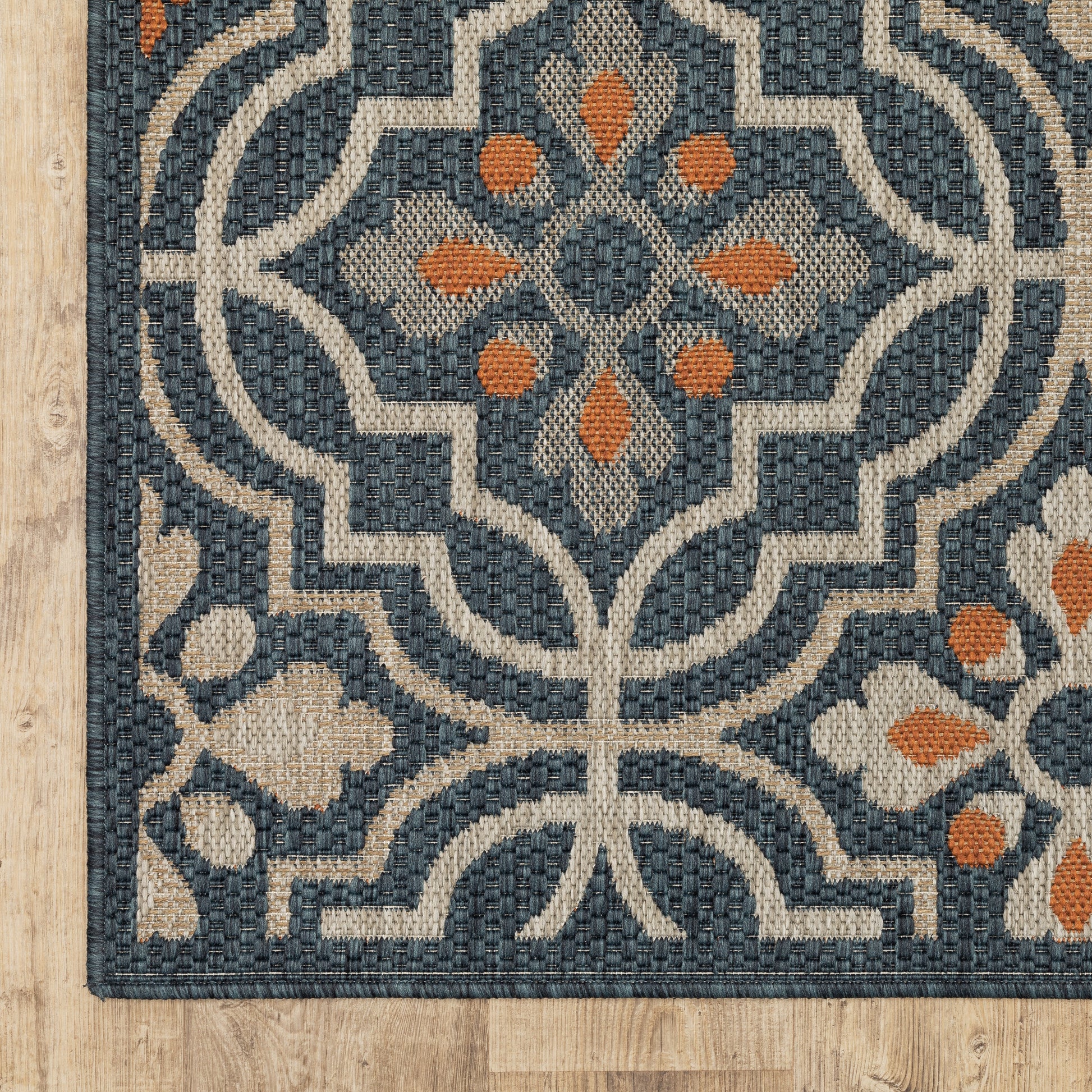 Oriental Weavers Latitude  Teal Orange Global