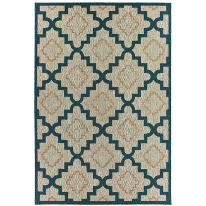 Oriental Weavers Latitude  Grey Teal Moroccan