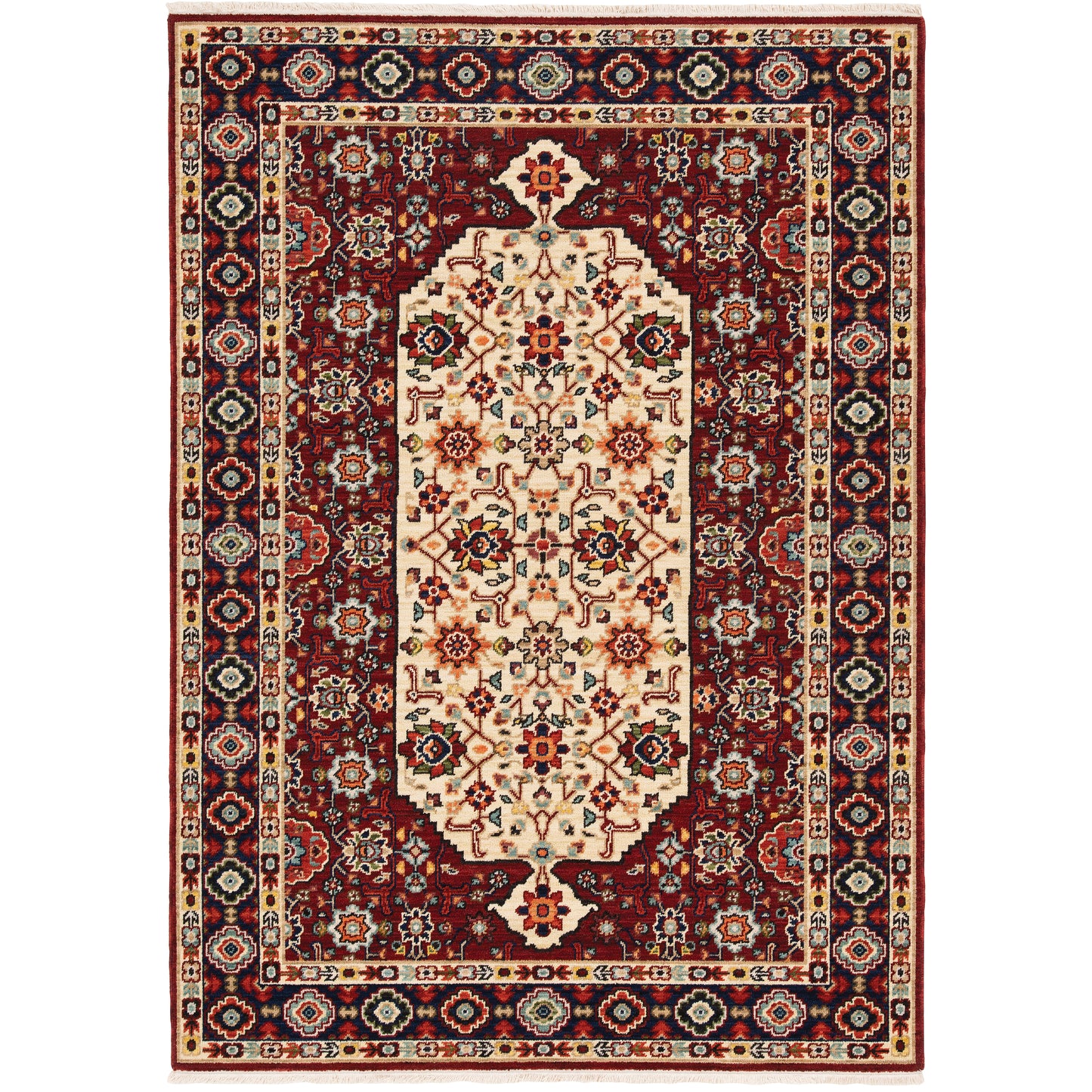 Oriental Weavers Lilihan  Red Ivory Traditional