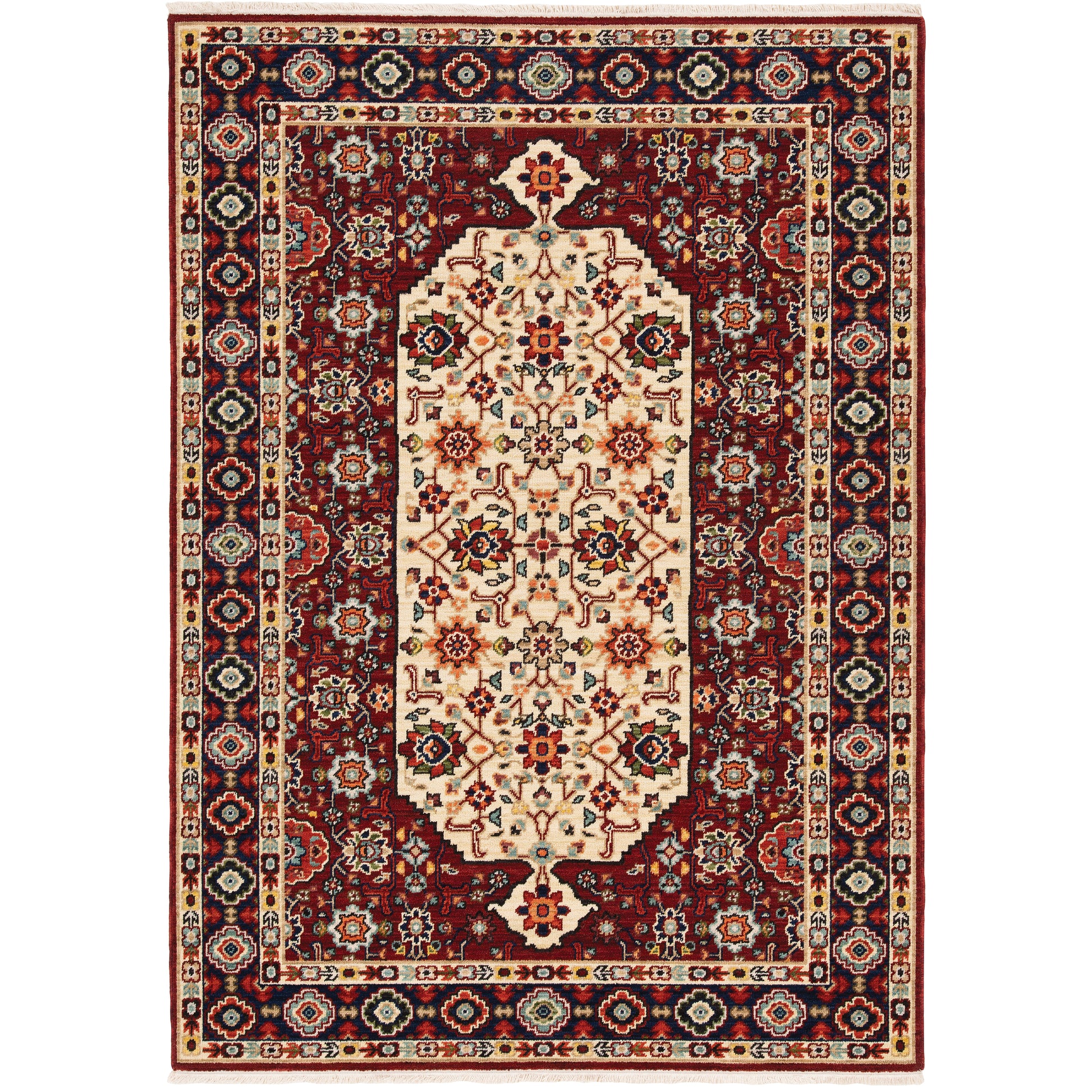 Oriental Weavers Lilihan  Red Ivory Traditional