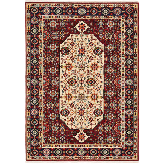 Oriental Weavers Lilihan  Red Ivory Traditional
