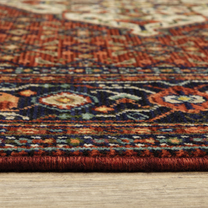 Oriental Weavers Lilihan  Red Blue Traditional