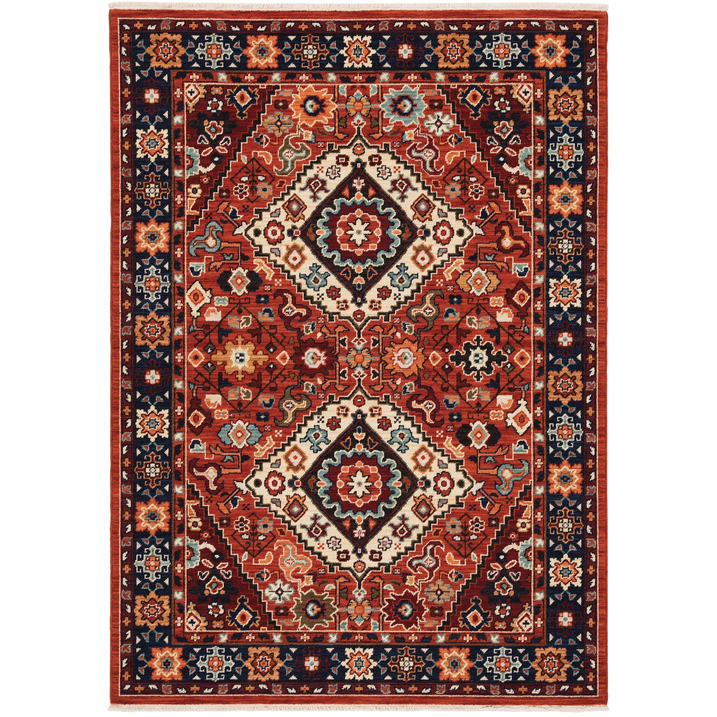 Oriental Weavers Lilihan  Red Blue Traditional