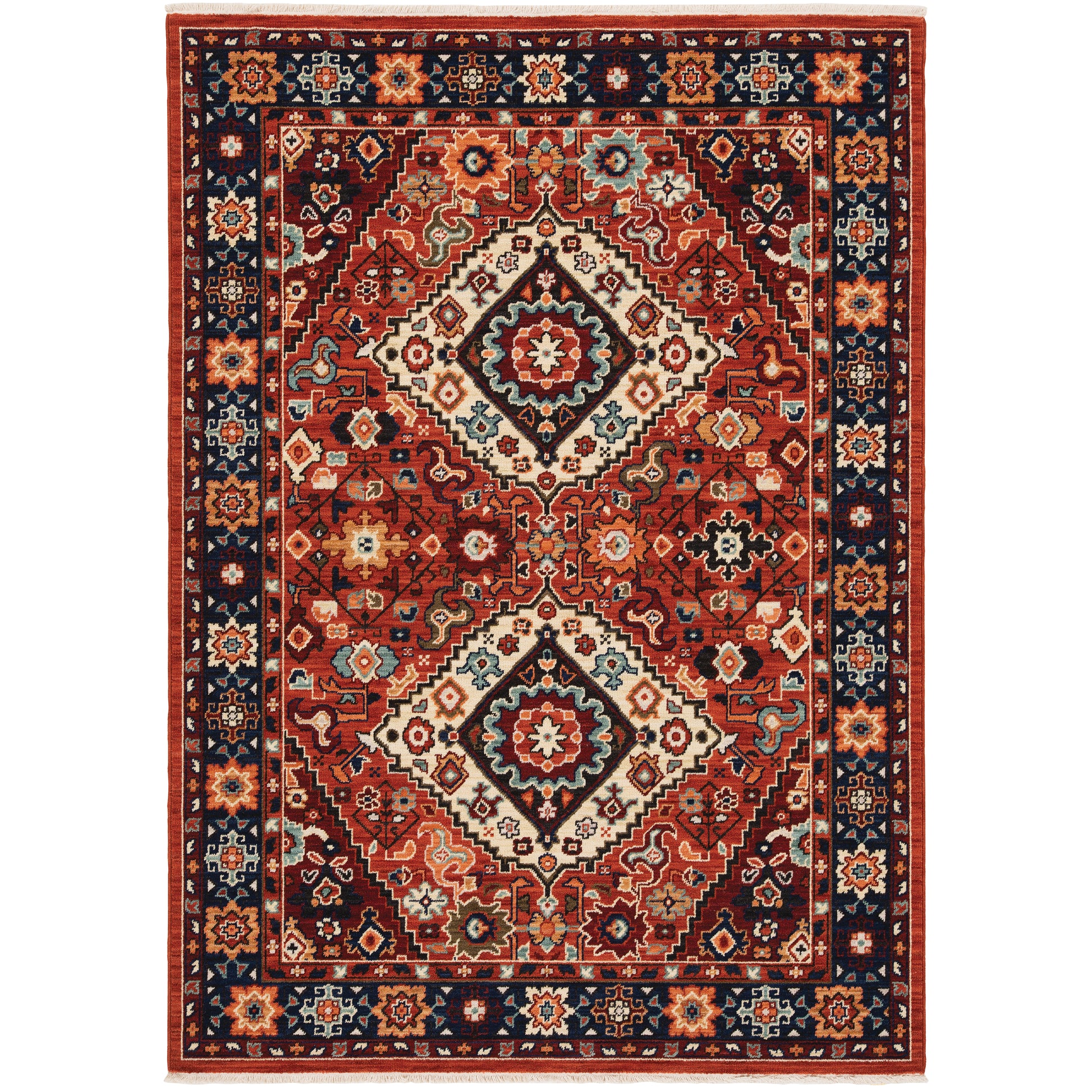 Oriental Weavers Lilihan  Red Blue Traditional