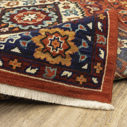 Oriental Weavers Lilihan  Red Blue Traditional