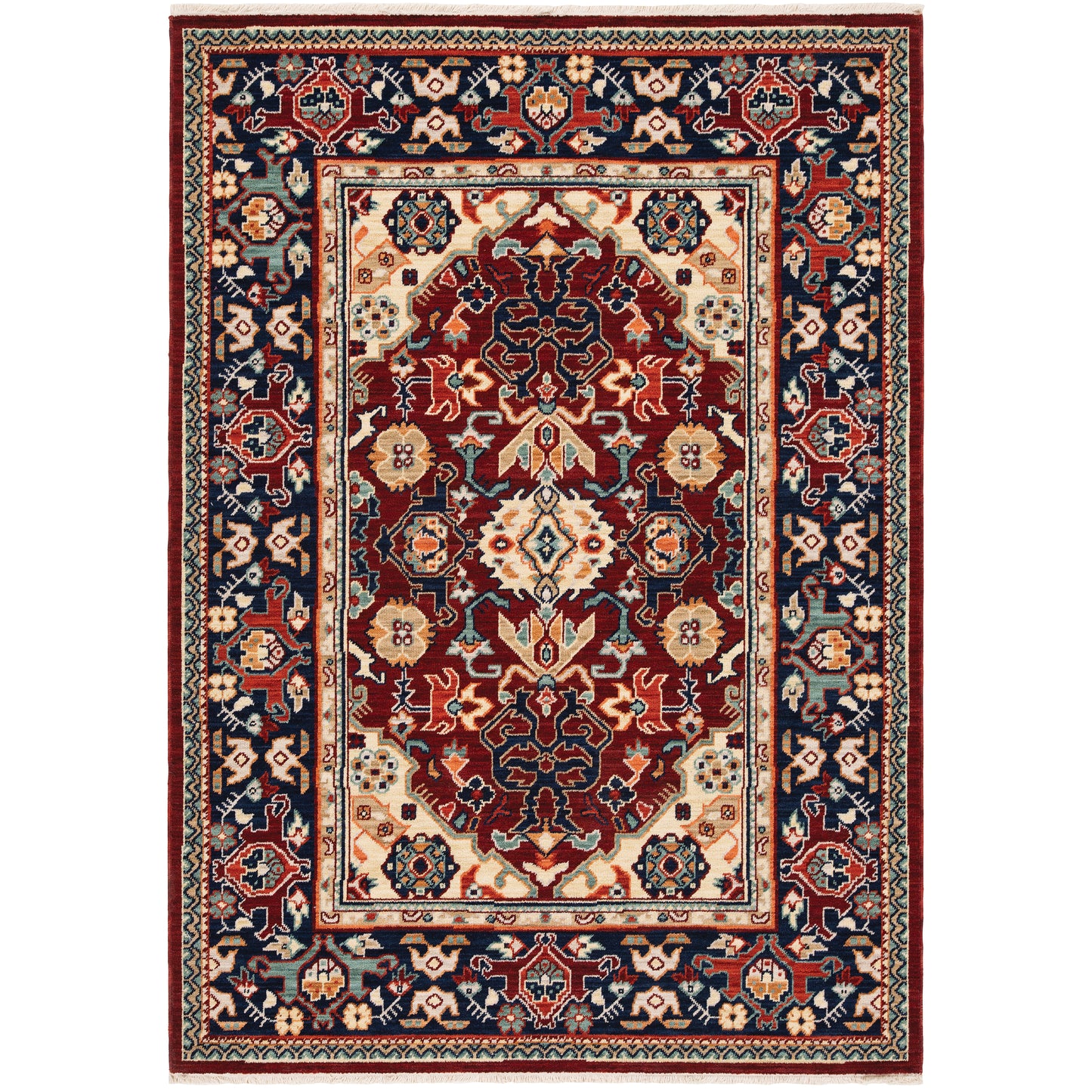 Oriental Weavers Lilihan  Red Blue Traditional