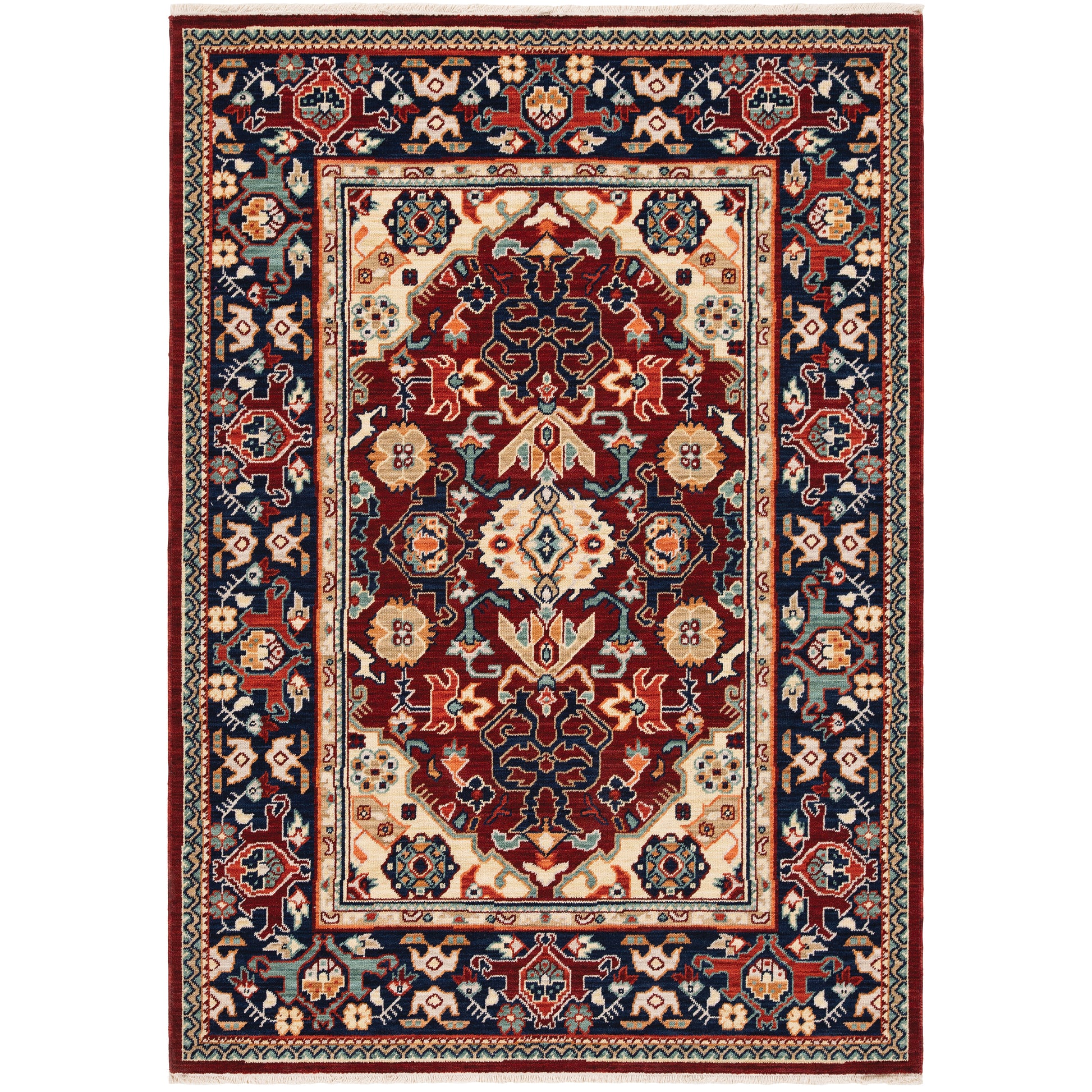 Oriental Weavers Lilihan  Red Blue Traditional