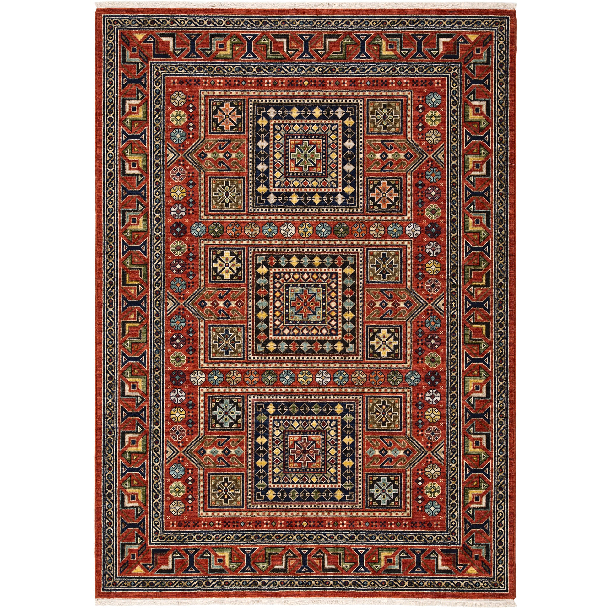 Oriental Weavers Lilihan  Red Blue Traditional