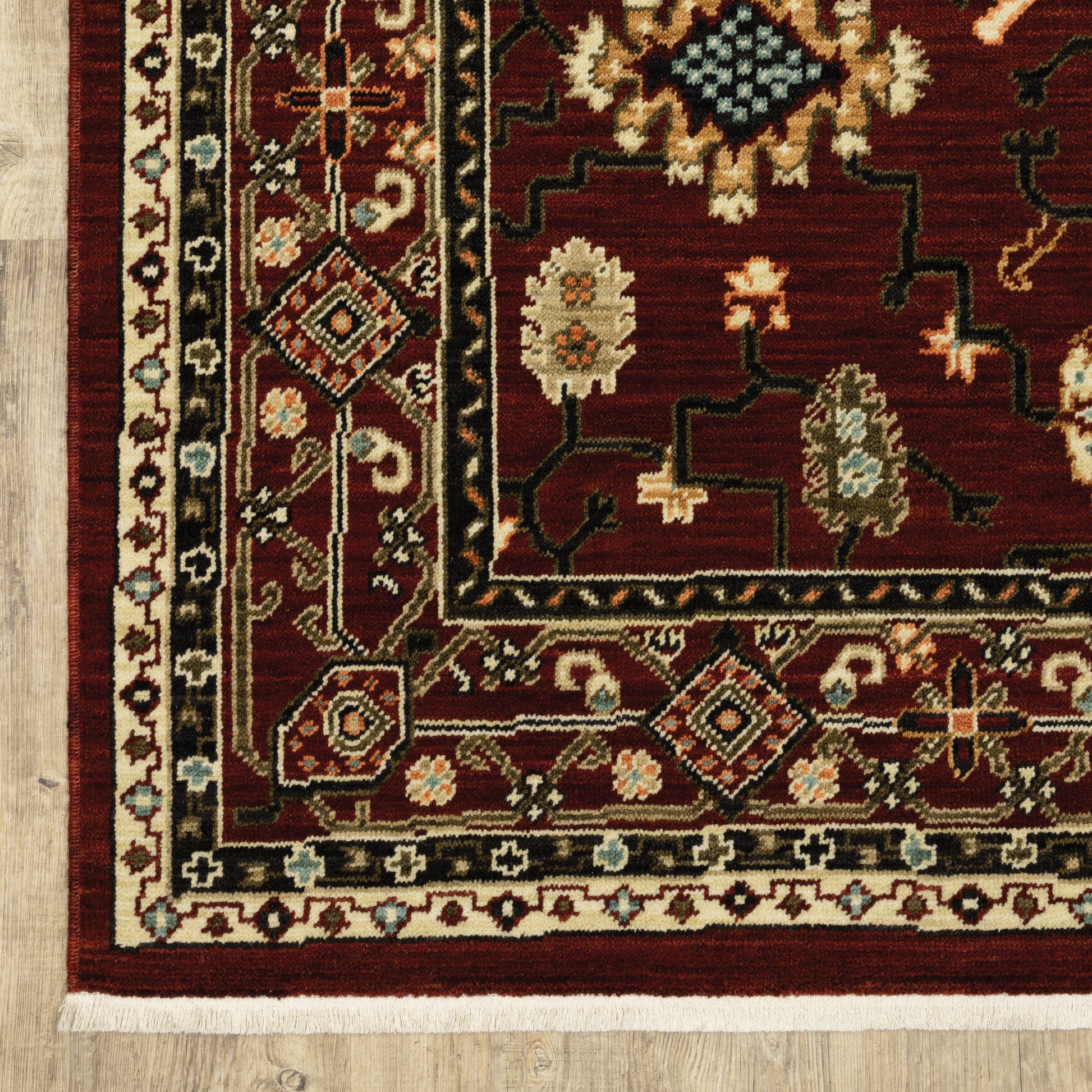 Oriental Weavers Lilihan  Red Black Traditional