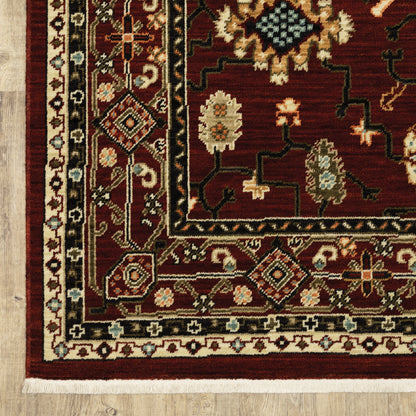 Oriental Weavers Lilihan  Red Black Traditional