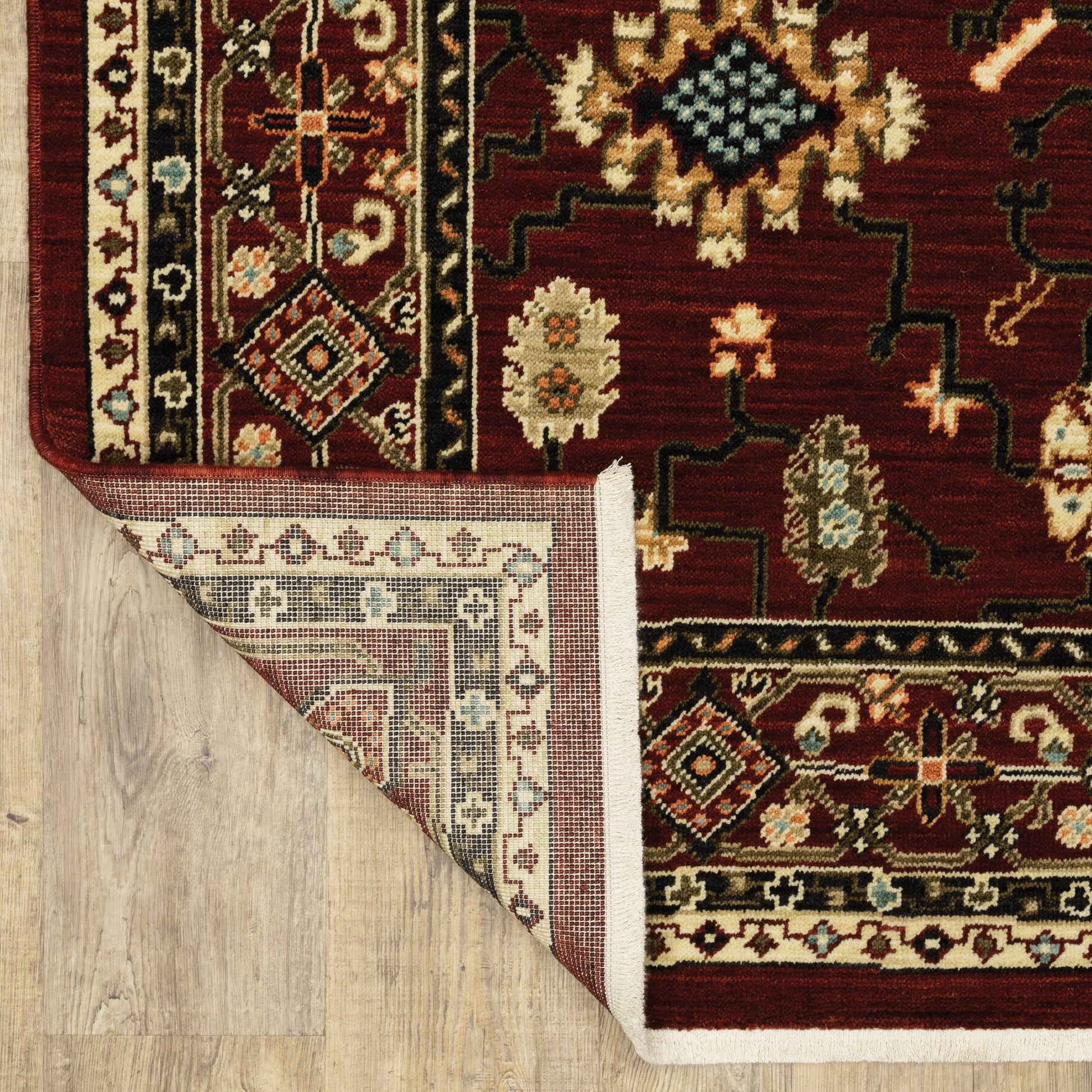 Oriental Weavers Lilihan  Red Black Traditional