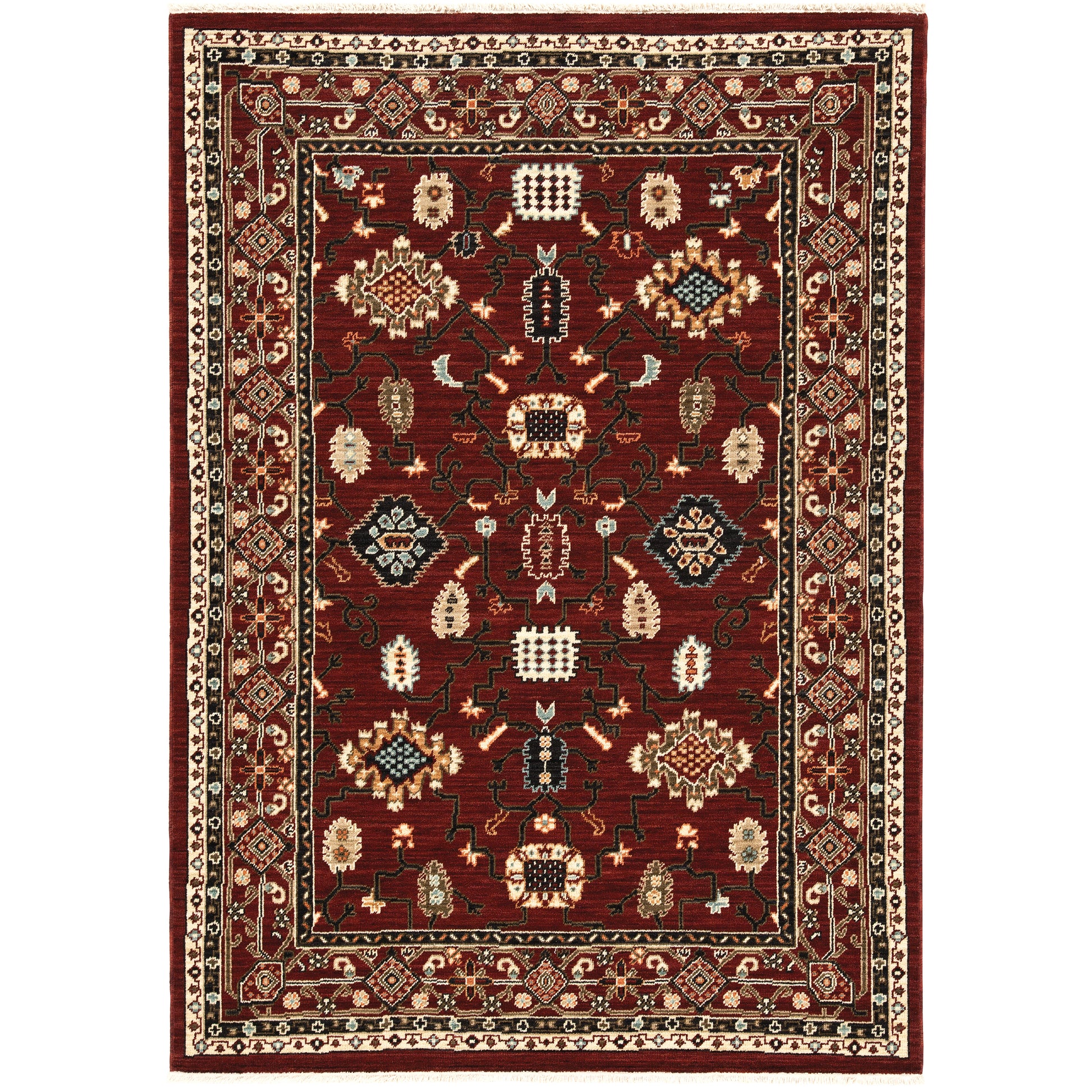 Oriental Weavers Lilihan  Red Black Traditional
