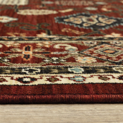 Oriental Weavers Lilihan  Red Black Traditional