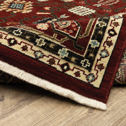 Oriental Weavers Lilihan  Red Black Traditional