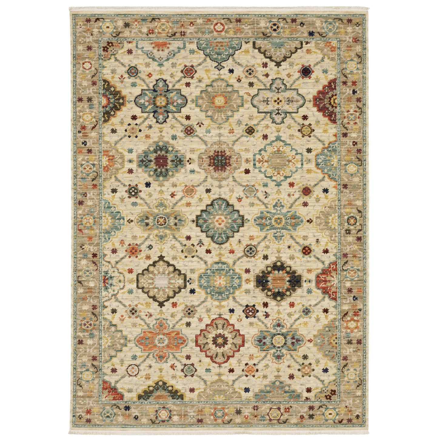 Oriental Weavers Lilihan  Beige Multi Traditional
