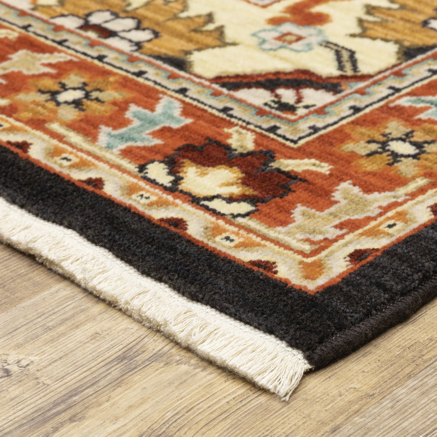 Oriental Weavers Lilihan  Black Orange Traditional