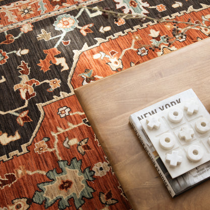 Oriental Weavers Lilihan  Black Orange Traditional