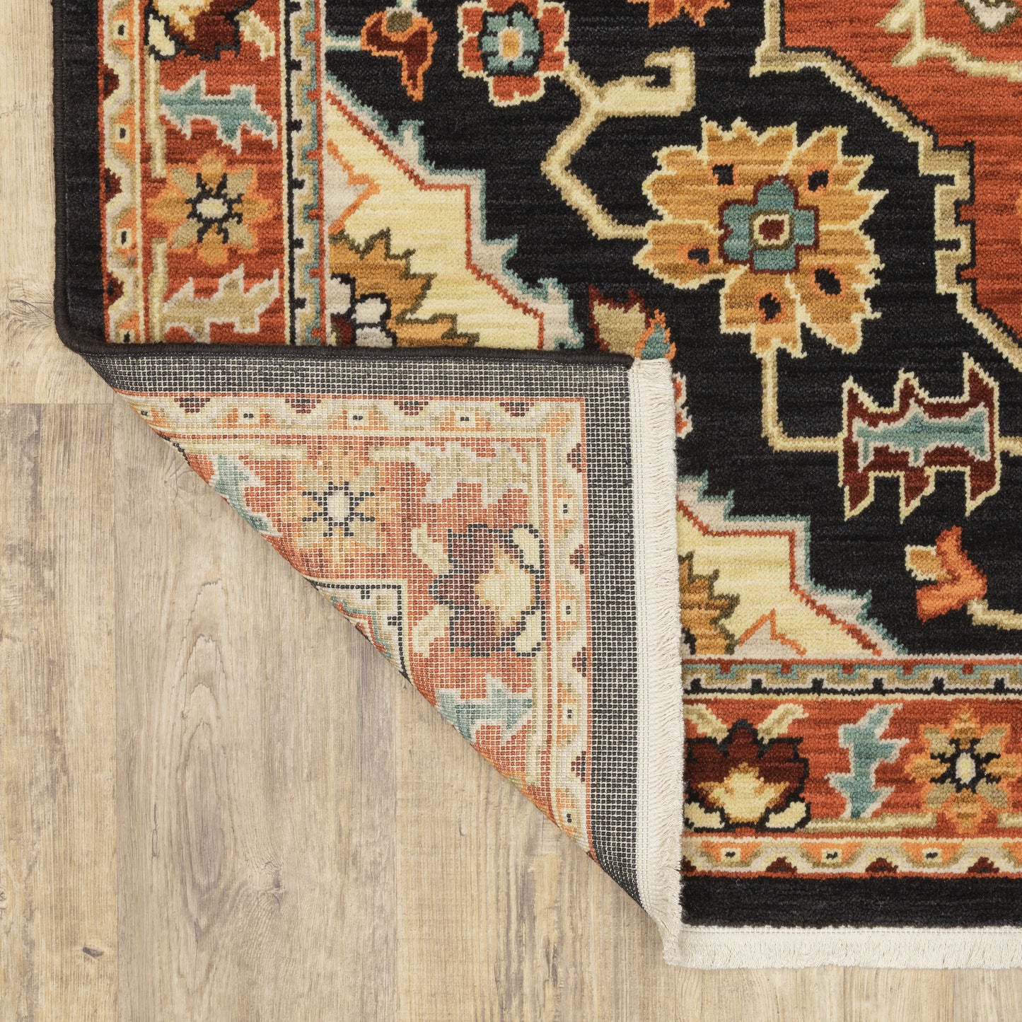 Oriental Weavers Lilihan  Black Orange Traditional