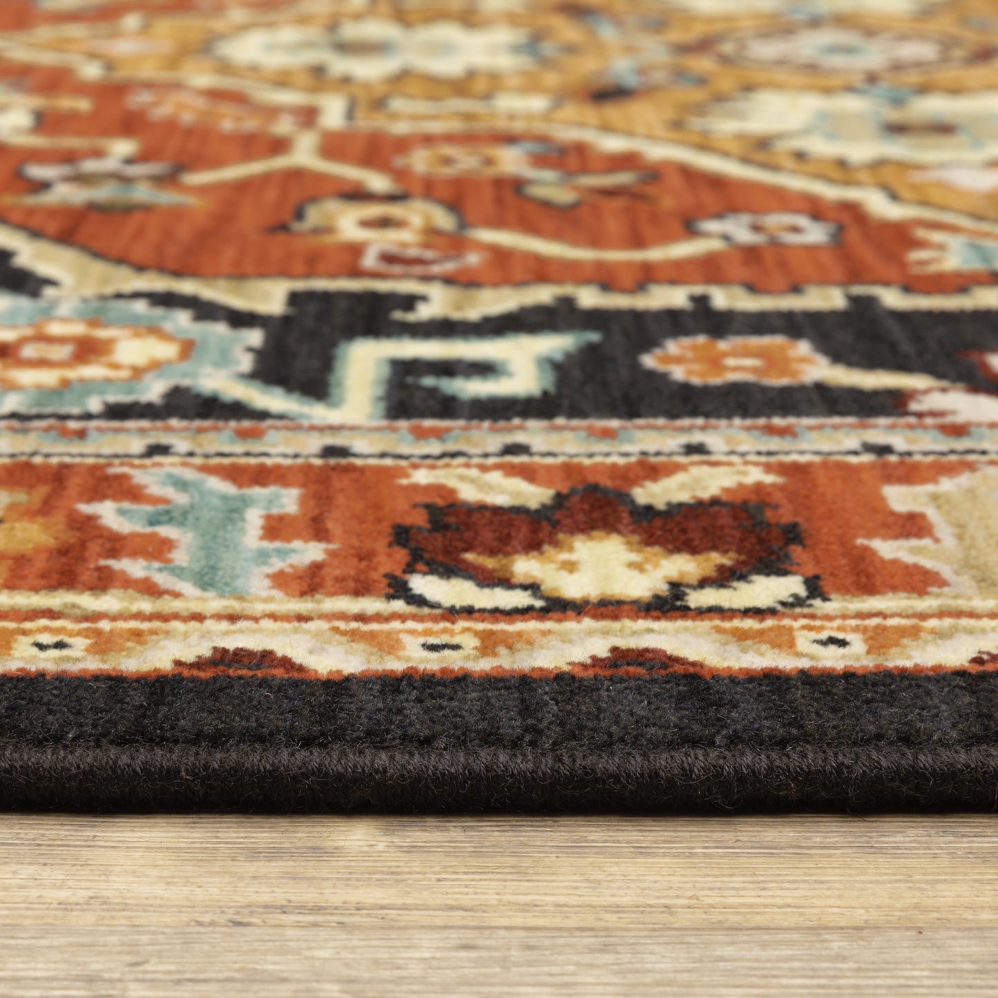 Oriental Weavers Lilihan  Black Orange Traditional
