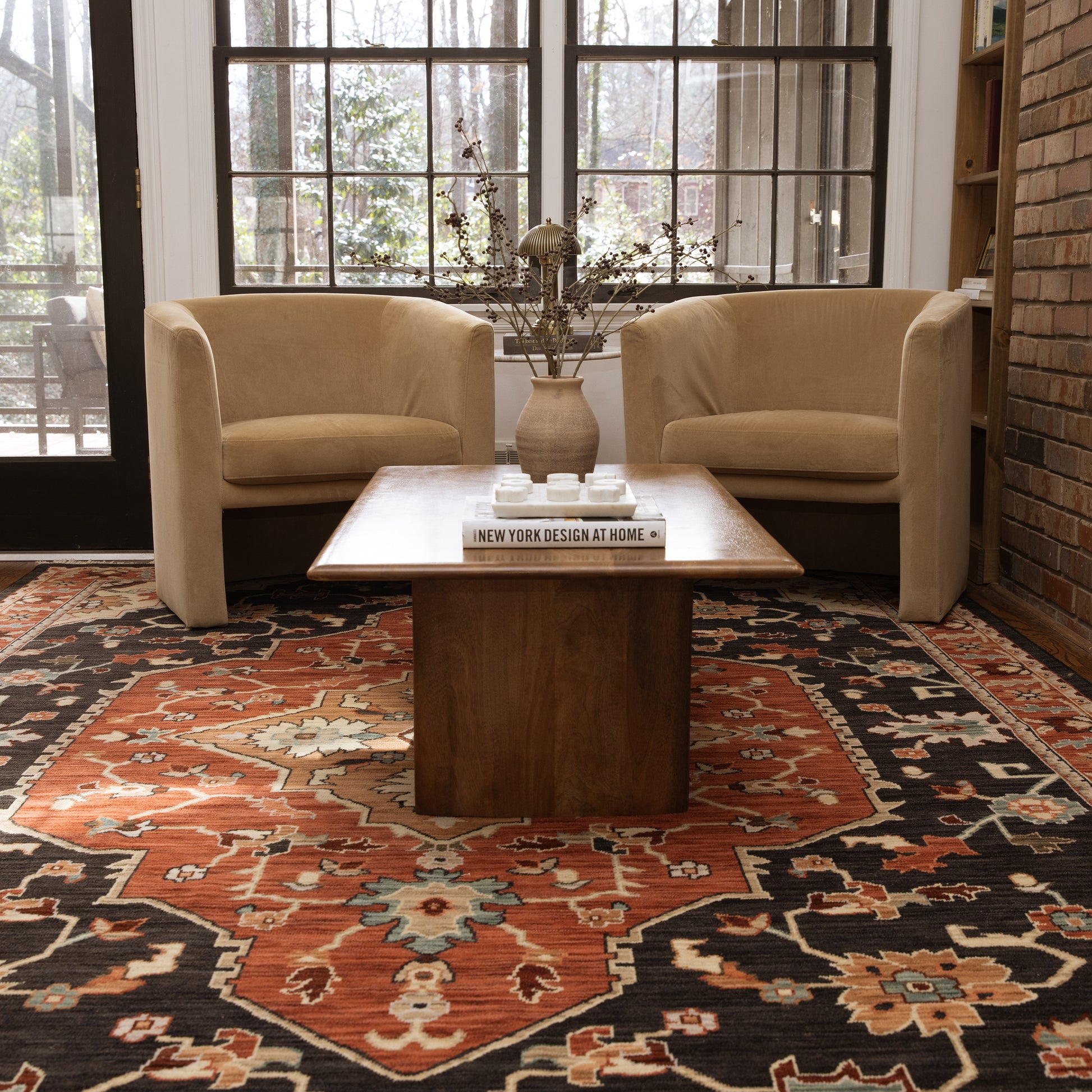 Oriental Weavers Lilihan  Black Orange Traditional