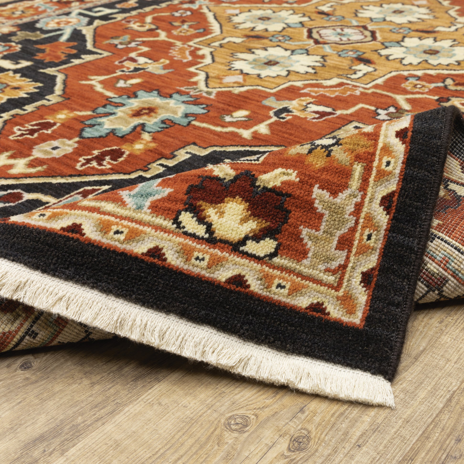 Oriental Weavers Lilihan  Black Orange Traditional