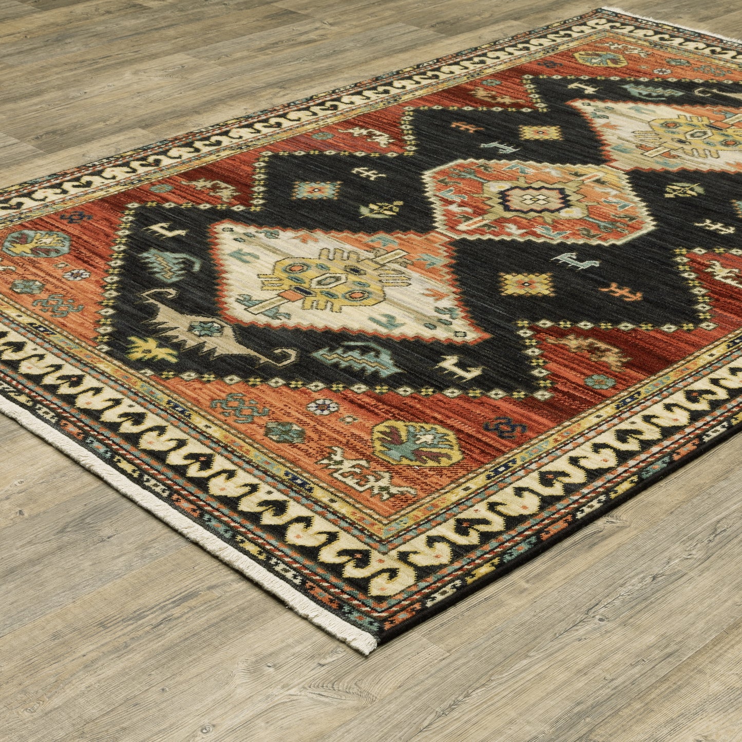 Oriental Weavers Lilihan  Charcoal Multi Southwestern