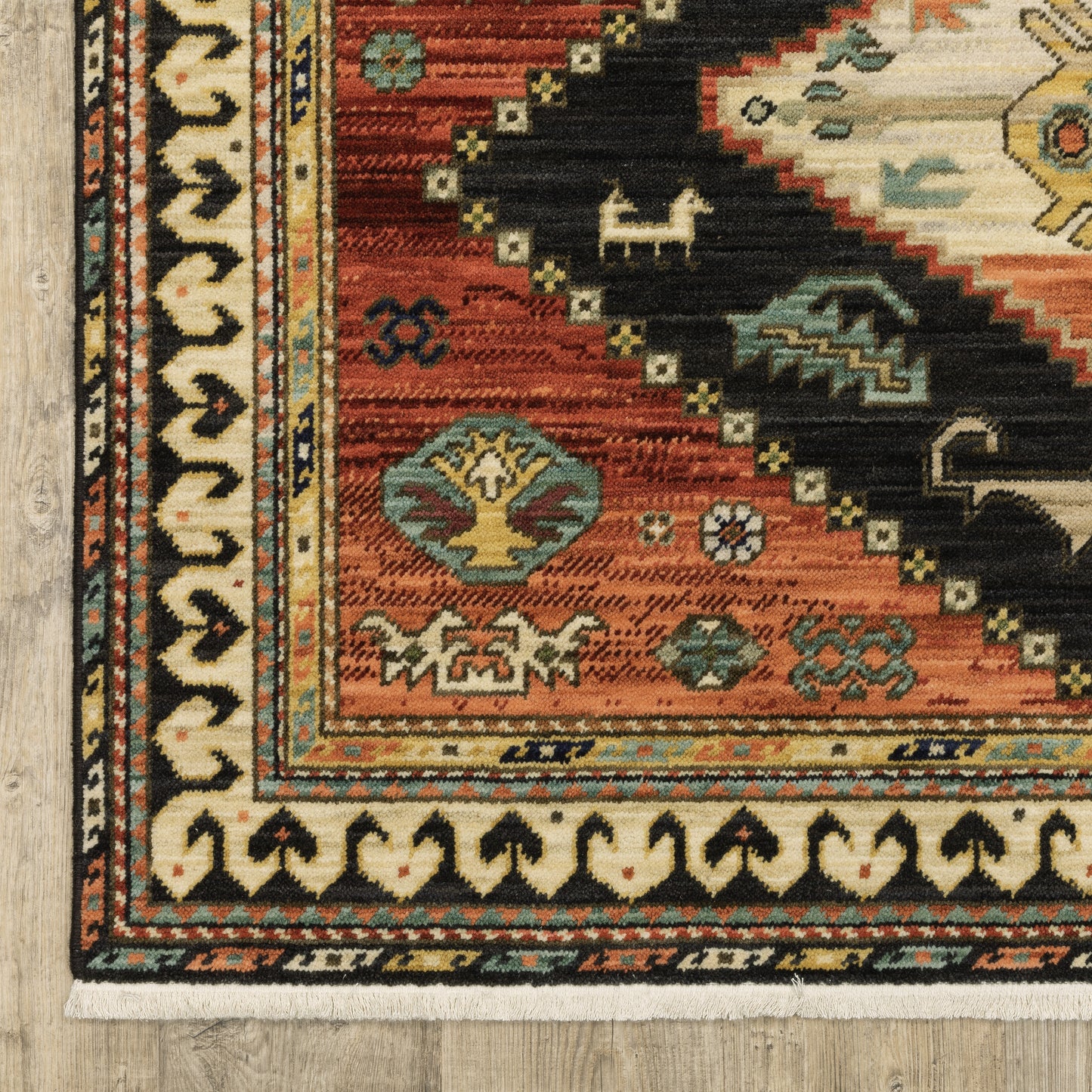Oriental Weavers Lilihan  Charcoal Multi Southwestern